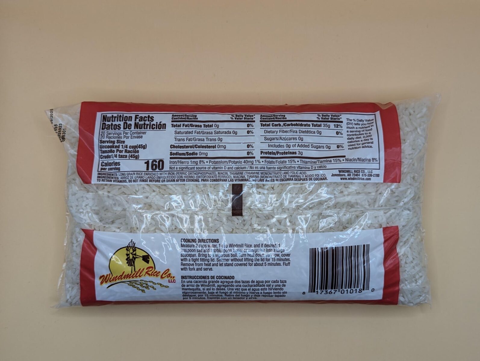 Rice – White or Brown