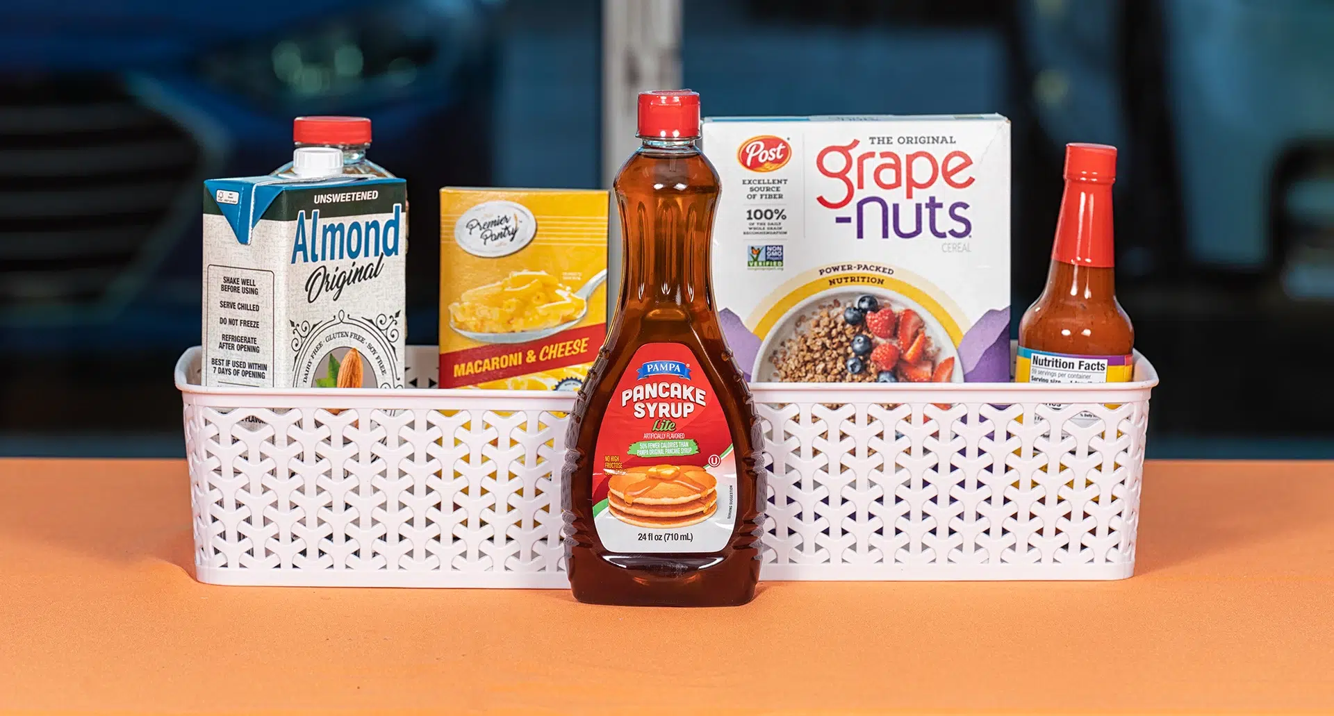 Groceries on table