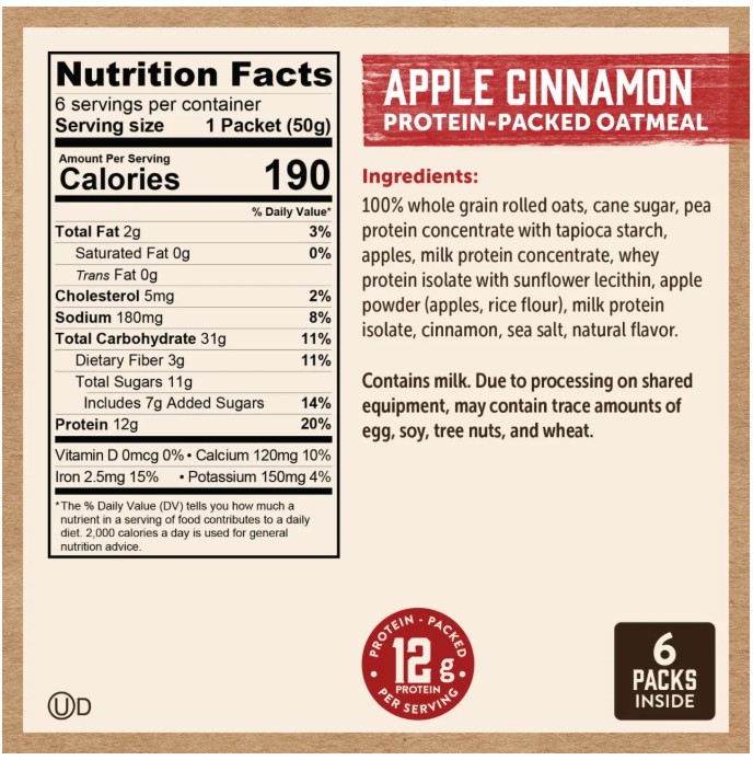Flavored Oatmeal
