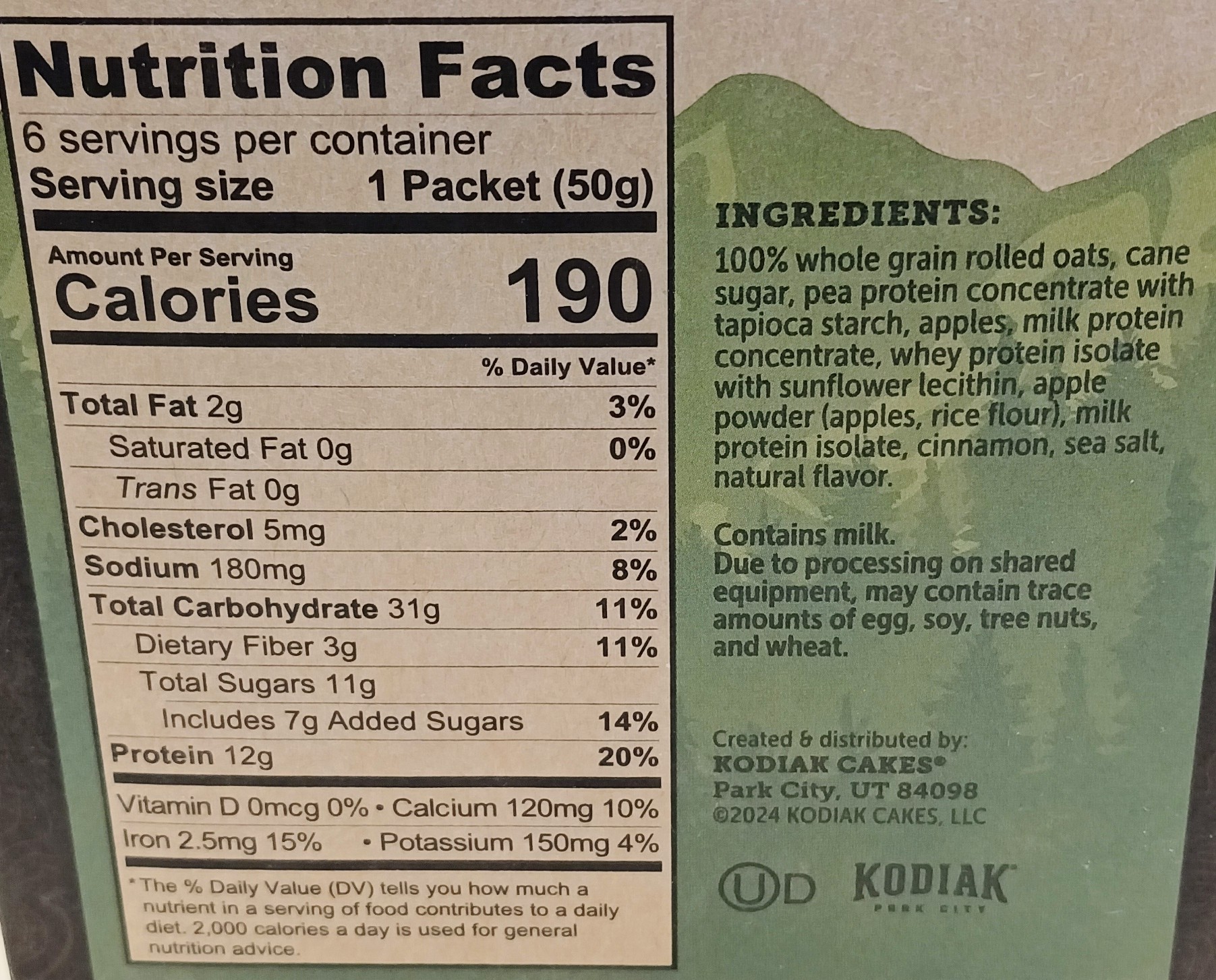 Flavored Oatmeal