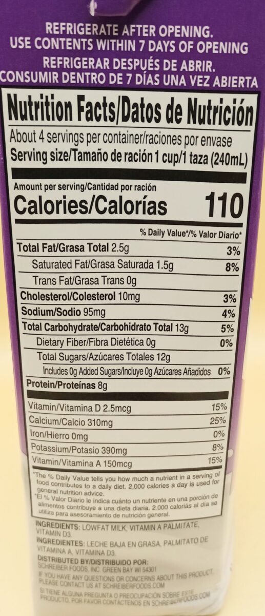 Shelf Stable Milk
